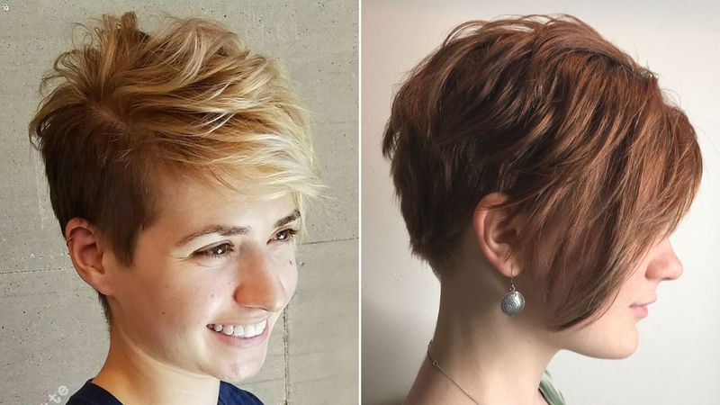 Corte Pixie assimétrico