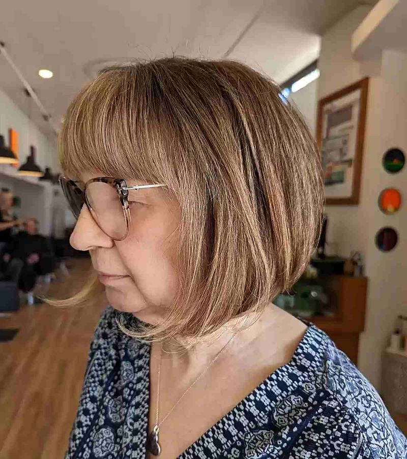 Chin-Length Bob with Blunt Ends