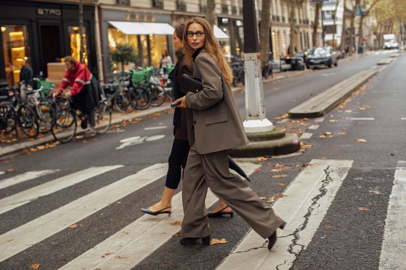 Monochrome Magic with a Structured Blazer