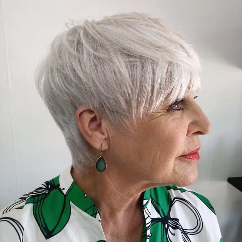 Pixie Cut with Soft Fringe