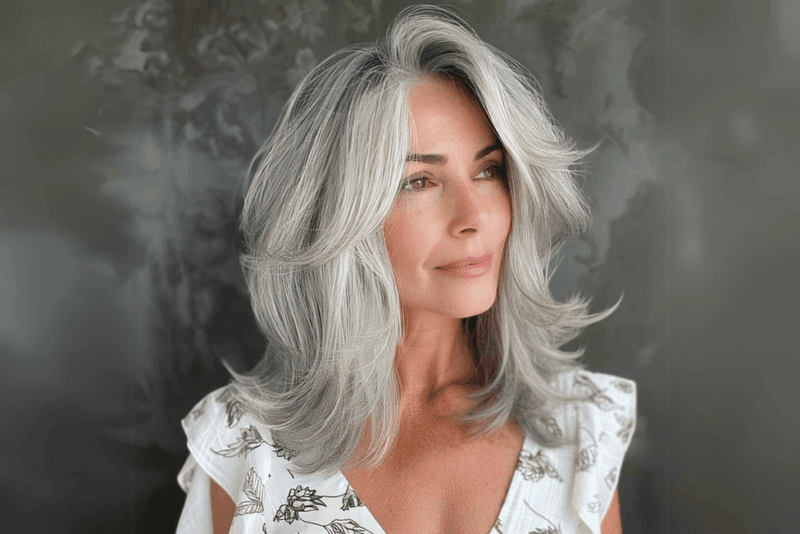Layered Lob with Face-Framing Pieces