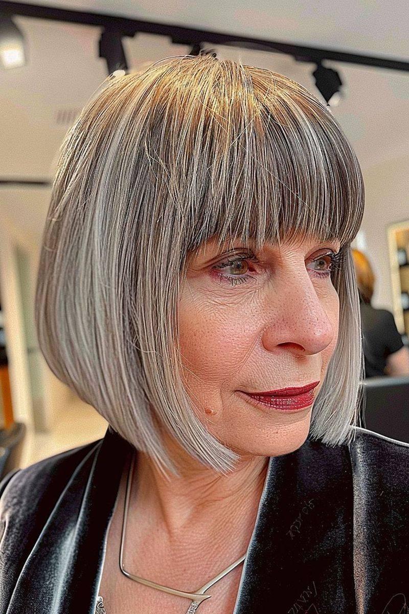 The Blunt-Cut Bangs
