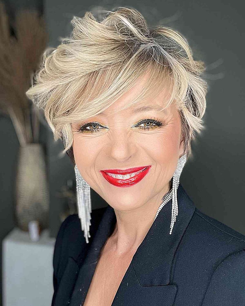 The Textured Pixie with Long Crown