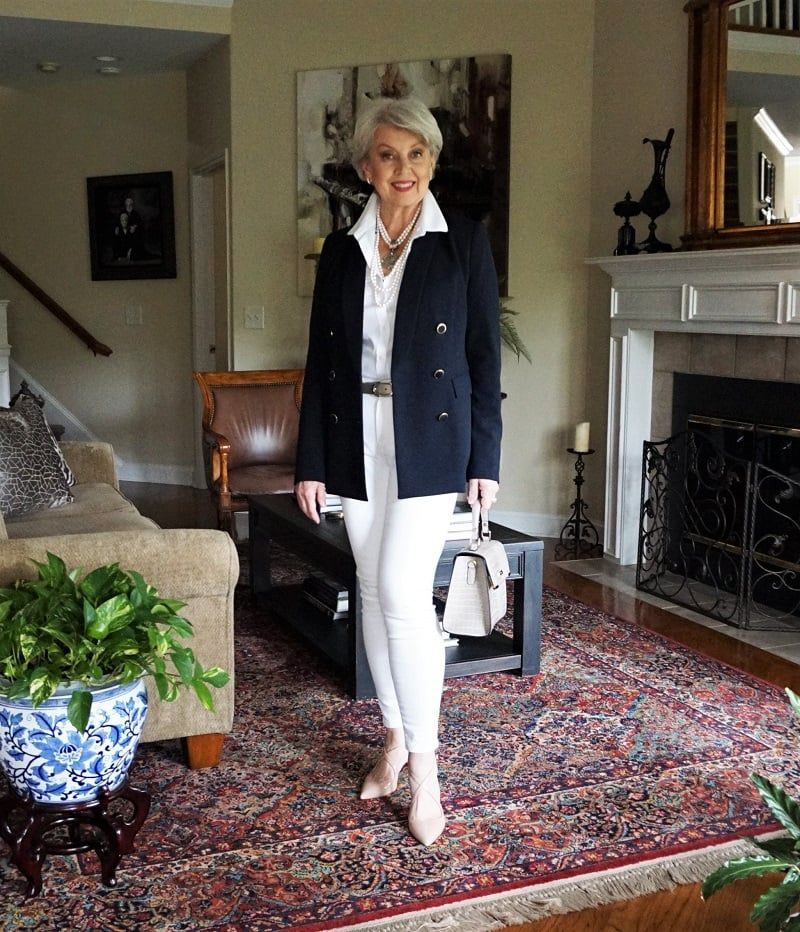 Navy Blue and Crisp White