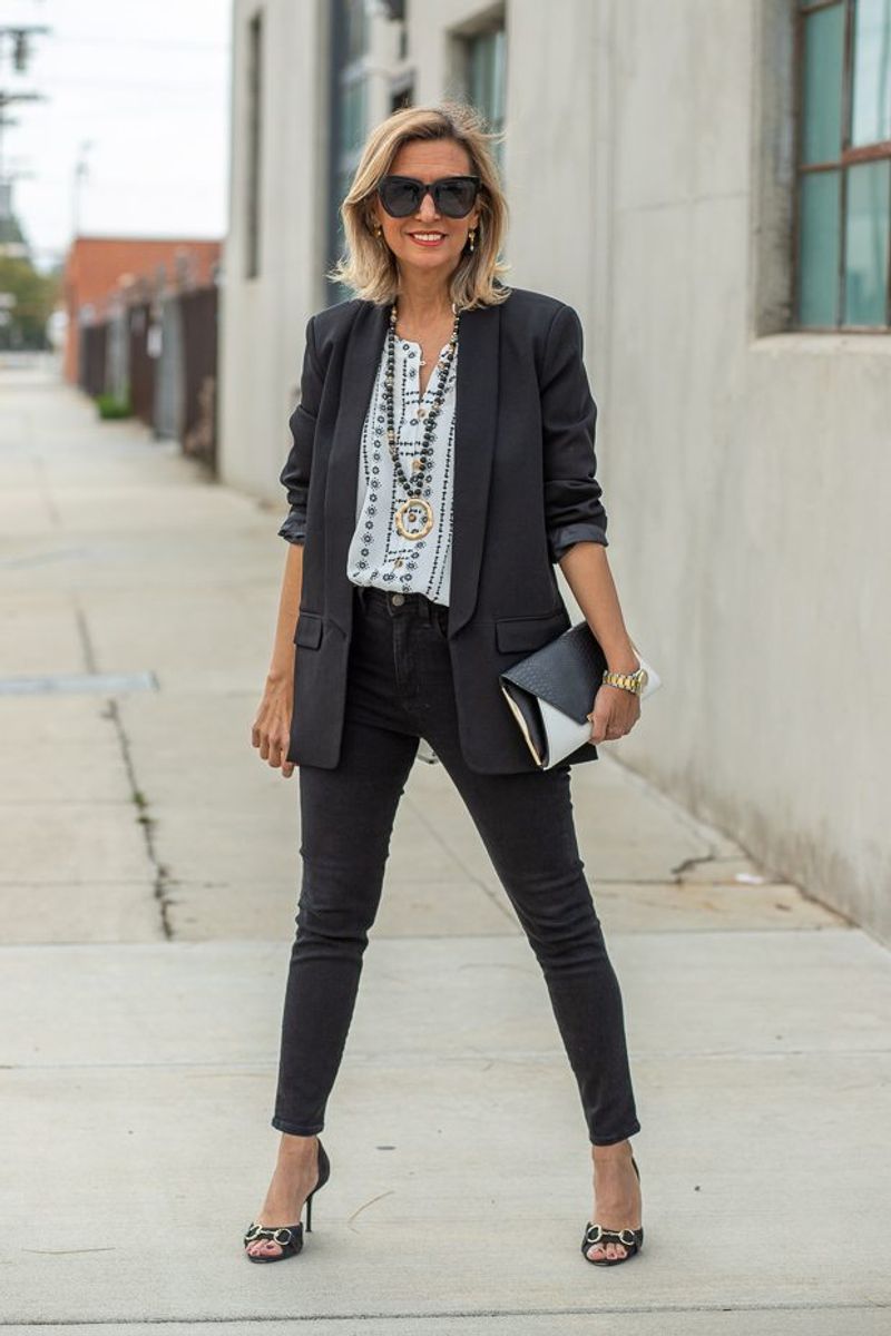 Boyfriend Blazer with Feminine Details