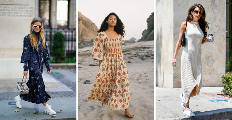 Style Meets Comfort: 19 Maxi Dresses That Go Great With Sneakers