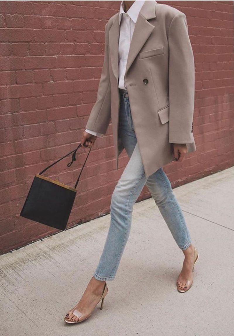 Oversized Blazer with Skinny Jeans