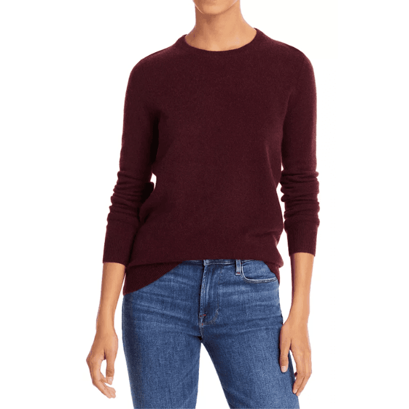 Cashmere Sweater with Premium Denim