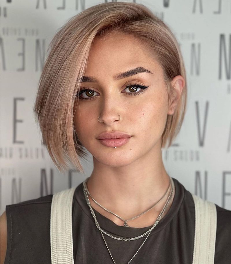 Blunt Bob on Round Faces