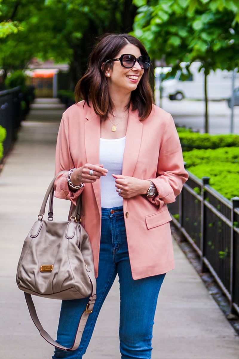 Blush-Toned Blazer