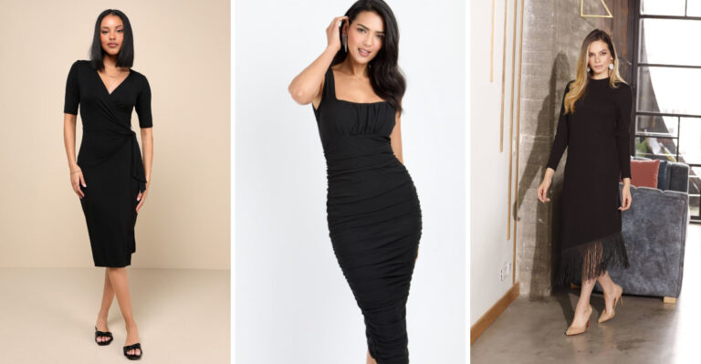 16 Black Dresses Our Editors Swear By For The Office, Happy Hour, And Everywhere In Between