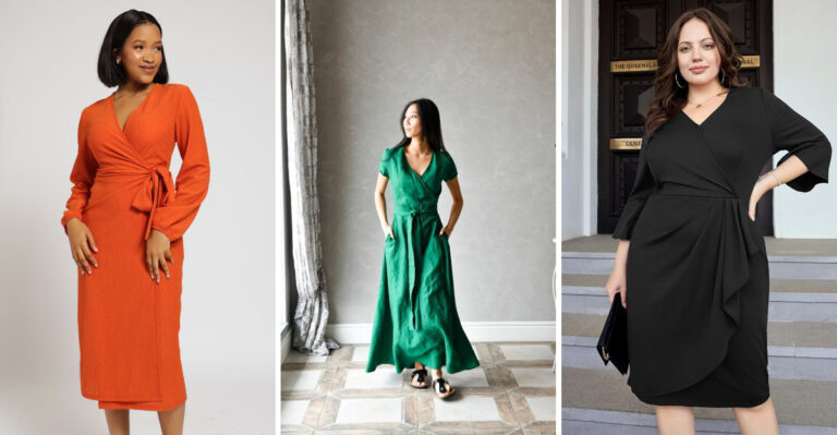 17 Flattering Wrap Dresses Every Older Woman Should Have in Her Closet
