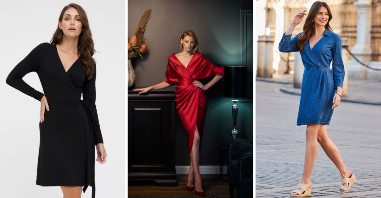 17 Flattering Wrap Dresses Every Woman Over 40 Should Have in Her Closet