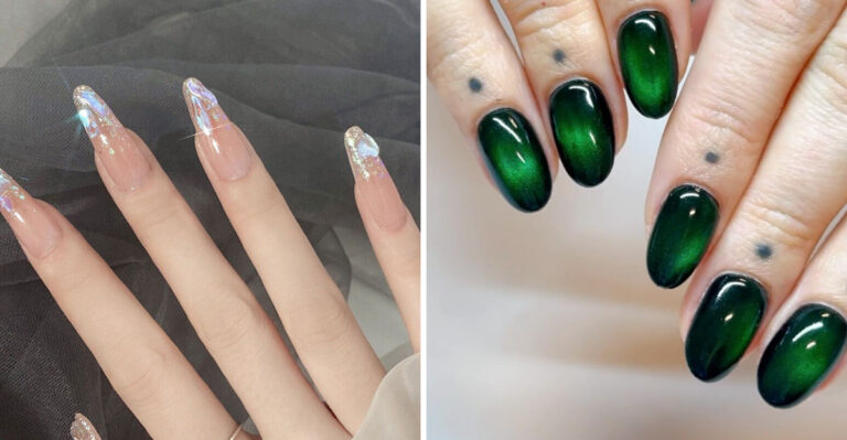 17 Glass Nail Looks That Are Chic, Reflective, and Multidimensional