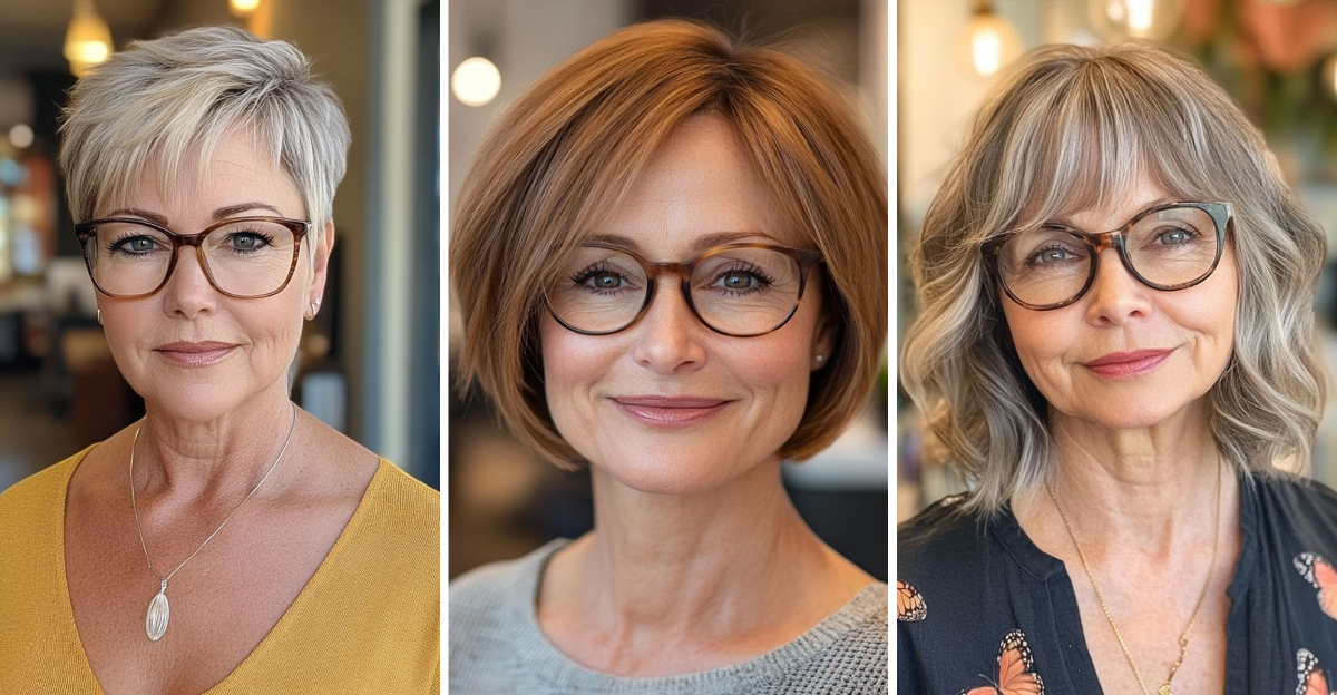 17 Gorgeous Haircuts for Women 60+ Who Wear Glasses — With 3 Styling Secrets That Make All the Difference