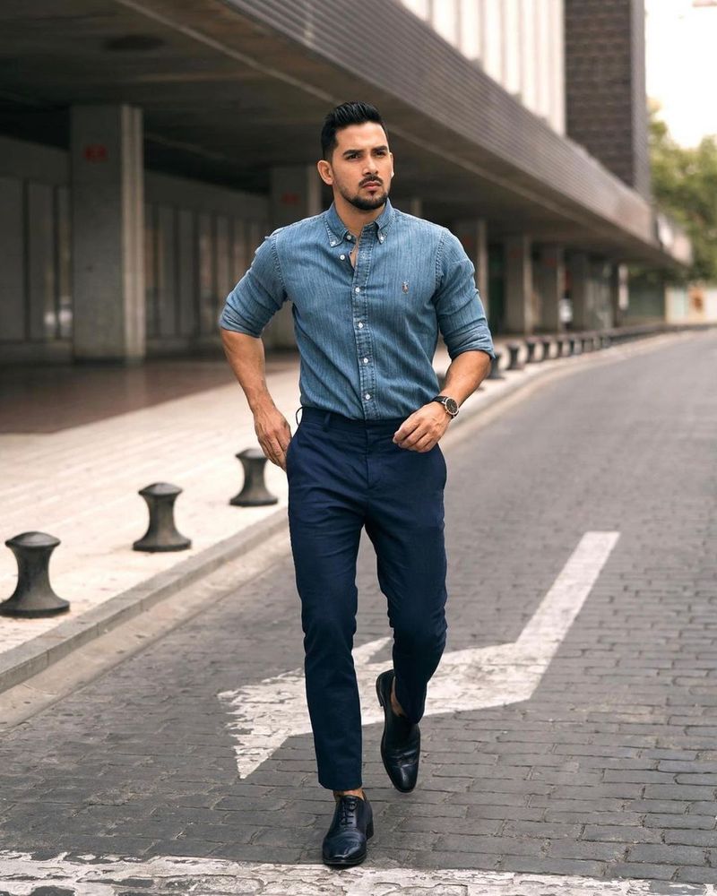 Classic Oxfords with Slim-fit Chinos