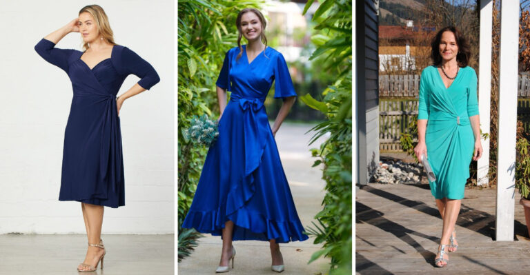 17 Wrap Dresses For Seniors That Show Off Your Curves