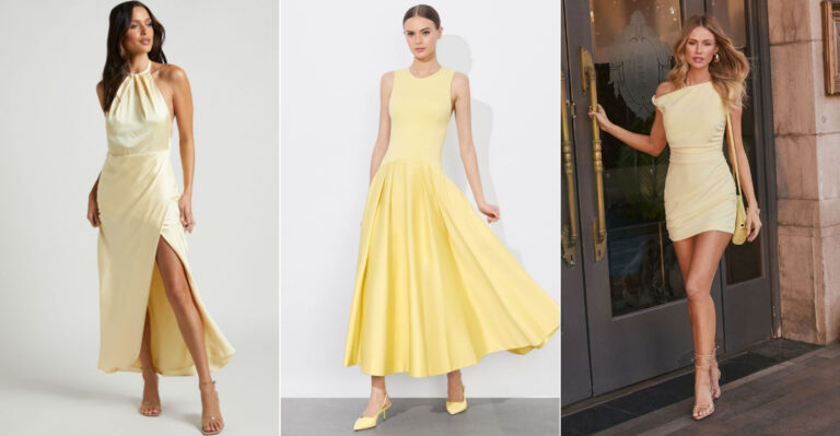 18 Best Butter Yellow Dresses For The Special Occasion In Your Diary
