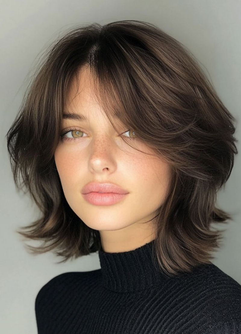 Bouncy Bob With Curtain Bangs