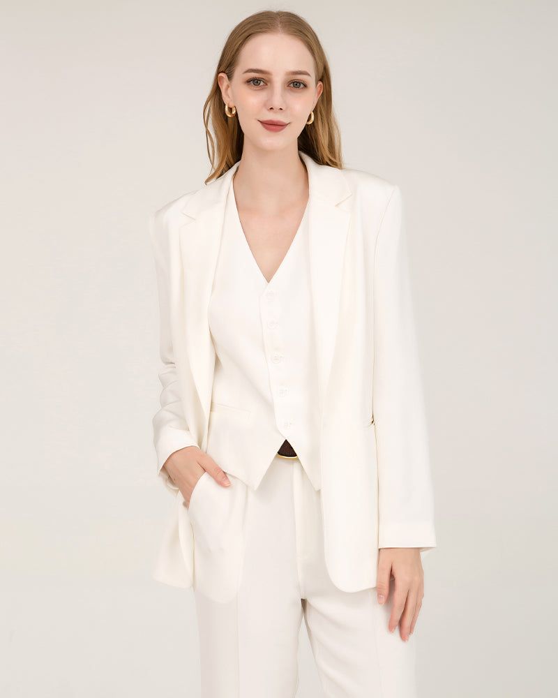 The Classic White Blazer