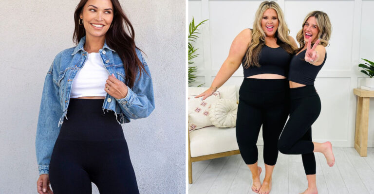 18 Oddly Flattering Cropped Leggings With Tummy-Control Features