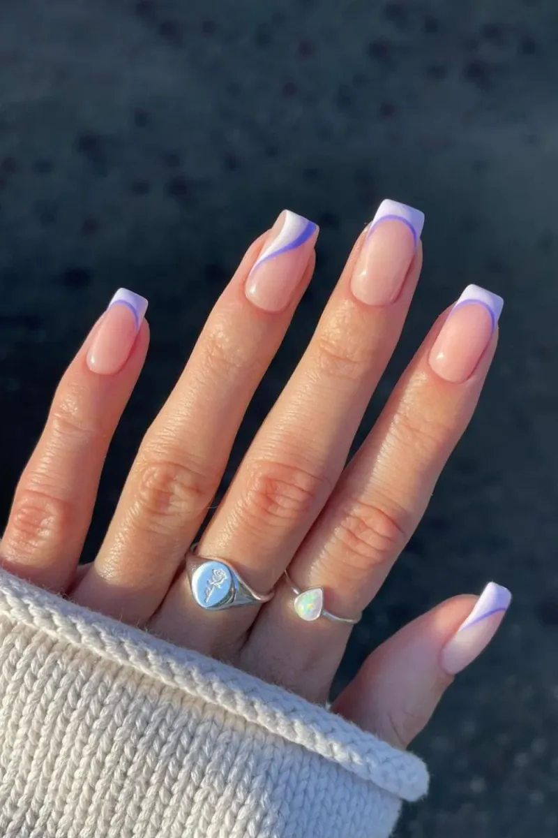 Lavender Frost Tips