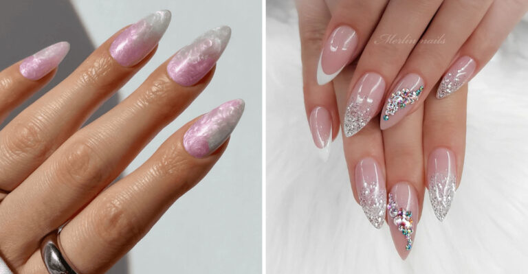 19 “Iced French” Manicure Ideas That Are Spring’s Coolest Take On A Classic
