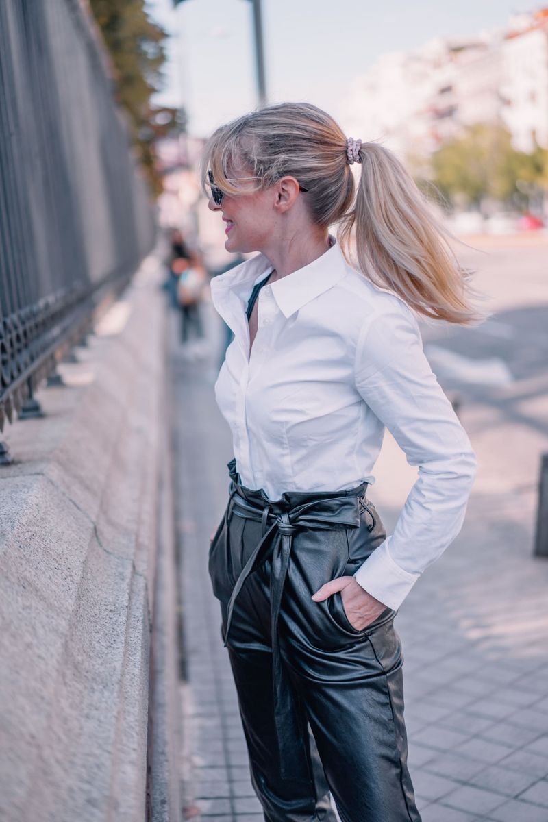 Classic White Button-Down Shirt