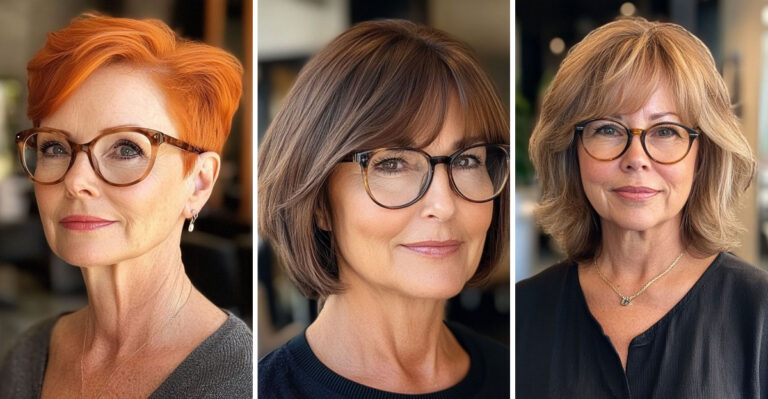 19 Flattering Haircuts for Women Over 60 That Pair Perfectly With Glasses