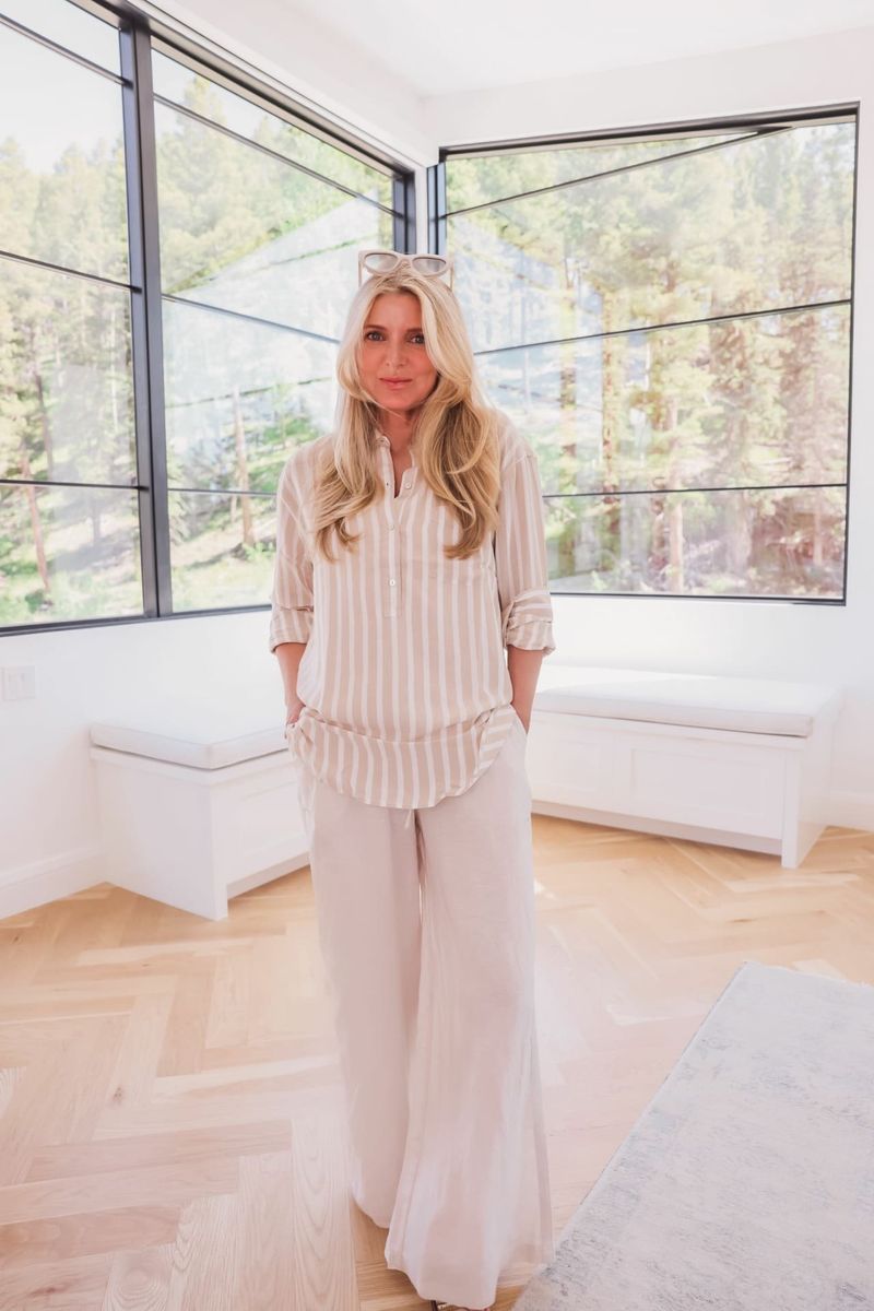 Linen Button-Down: Your Brunch Bestie