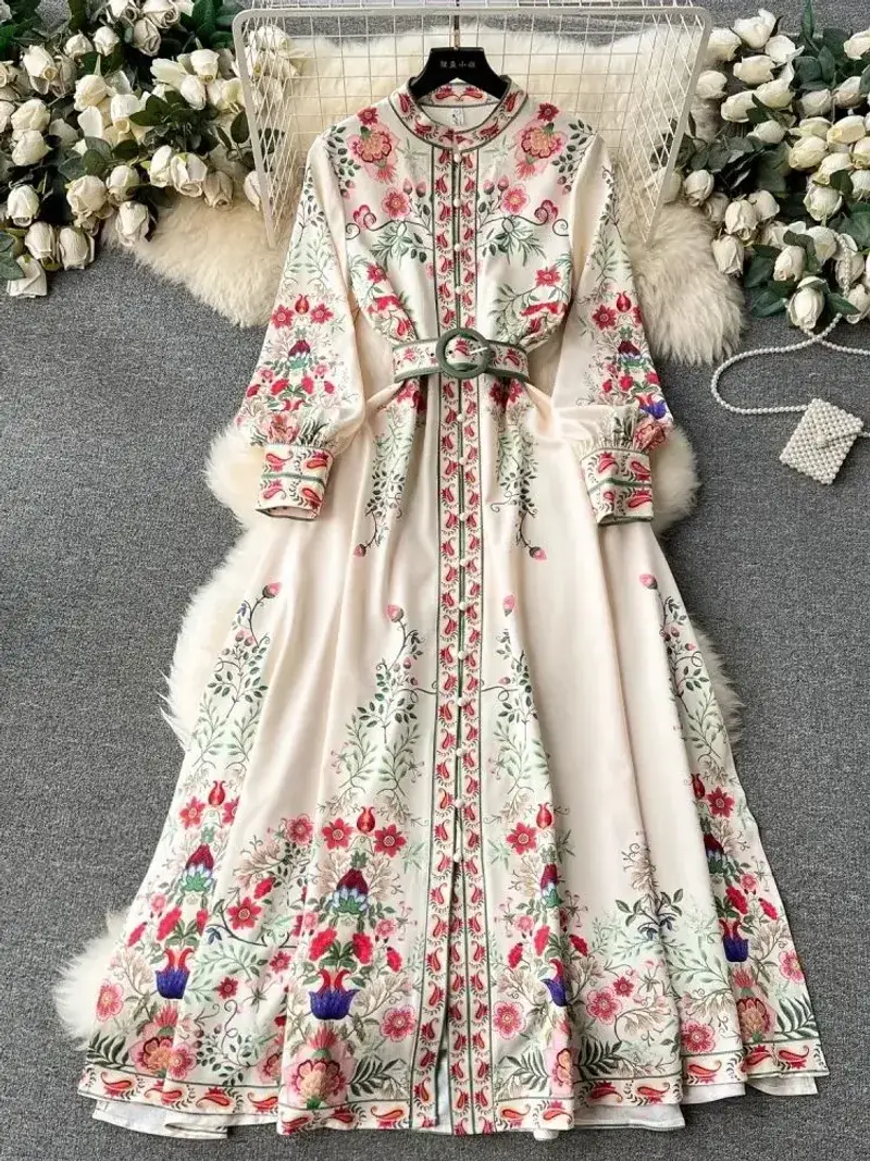 Blooming Floral Wrap Dress