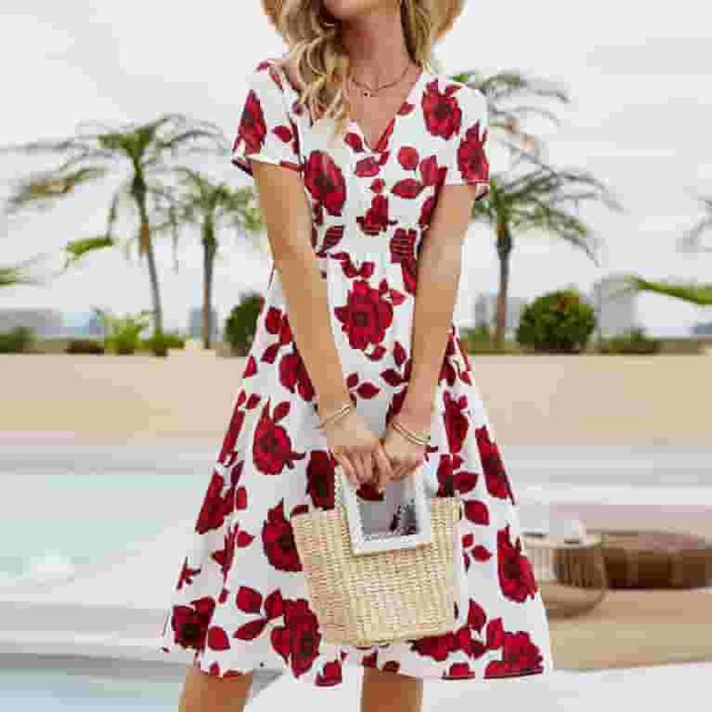Flirty Floral Wrap Dress