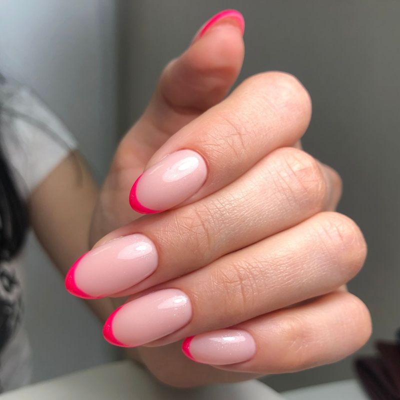 Classic French Manicure with a Twist