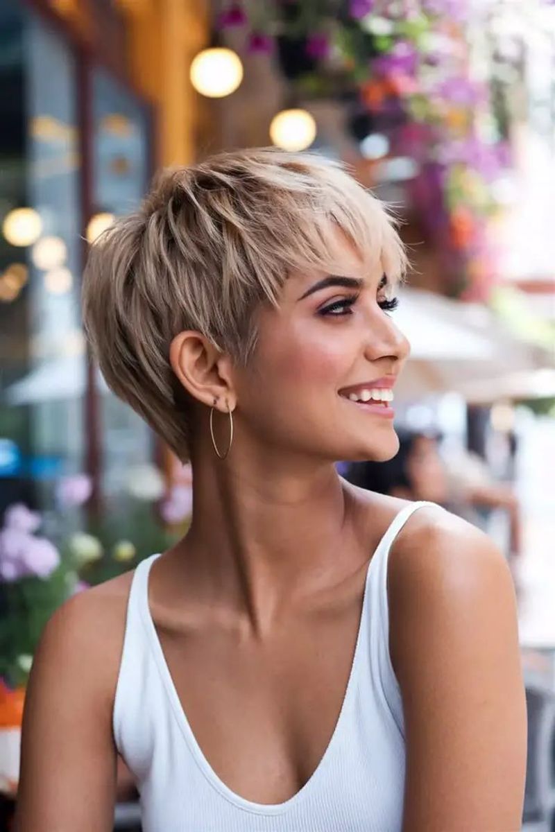 Pixie With Long Bangs