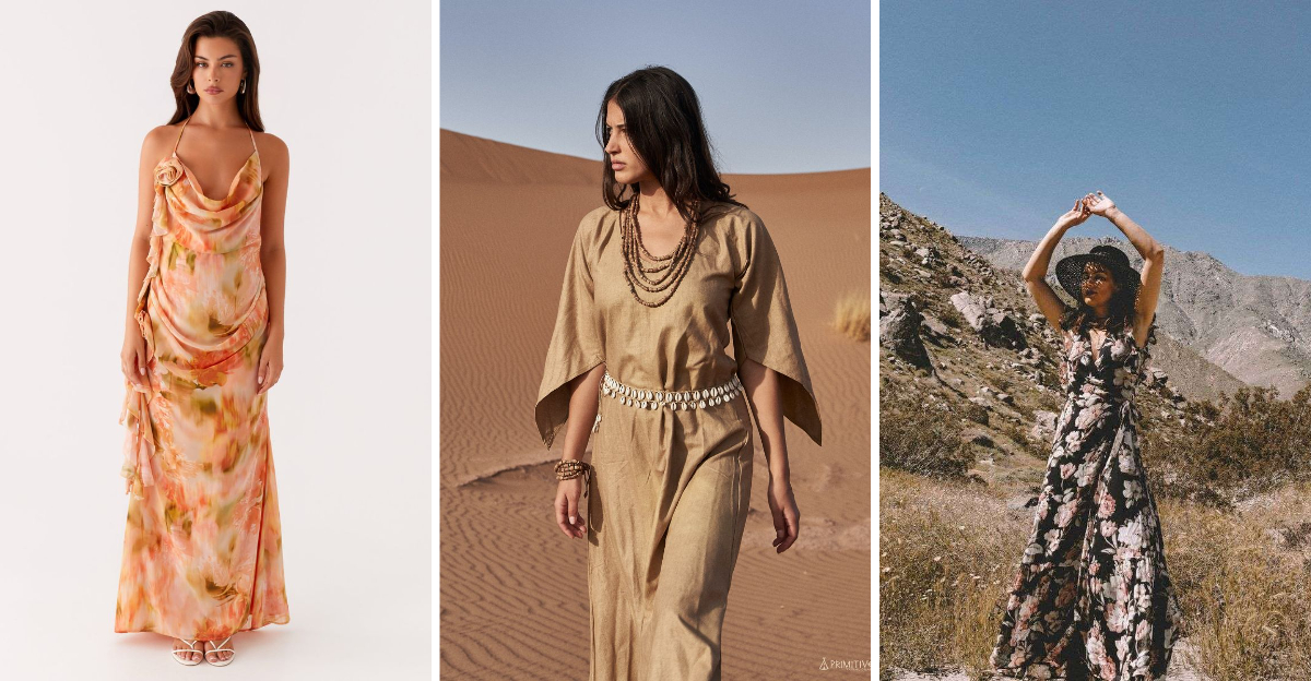 20 Palm-Springs Inspired Boho Dresses For Women Over 60