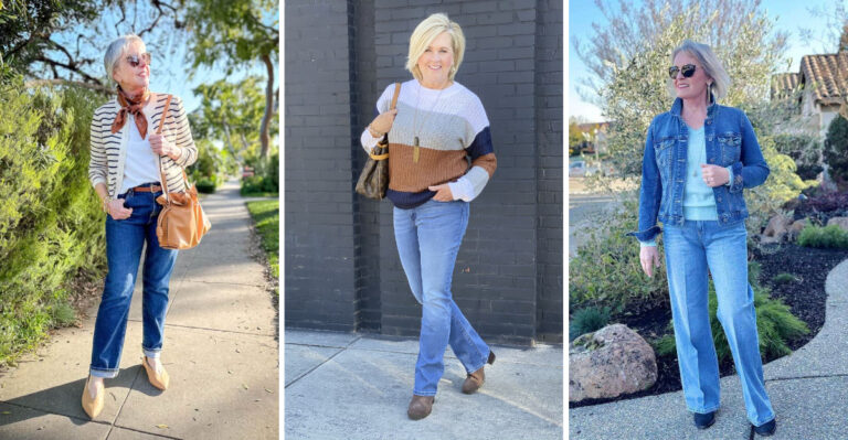 33 Ways Older Women Can Wear The Straight-Leg Jeans Trend With Confidence