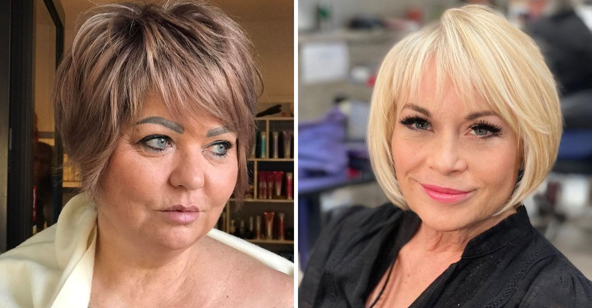 34 Haircuts That Flatter – For Women Over 60 With A Round Face
