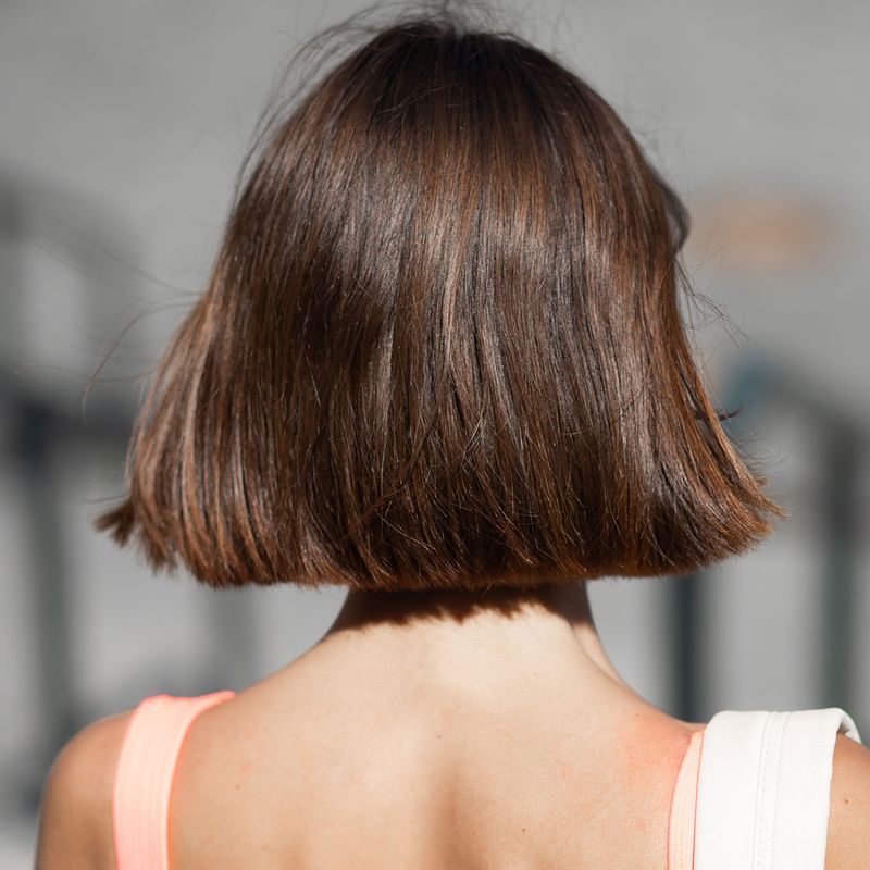 The Blunt Bob with Harsh Lines