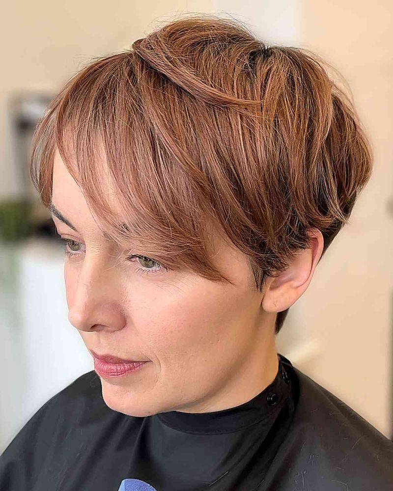 Textured Crop with Long Fringe