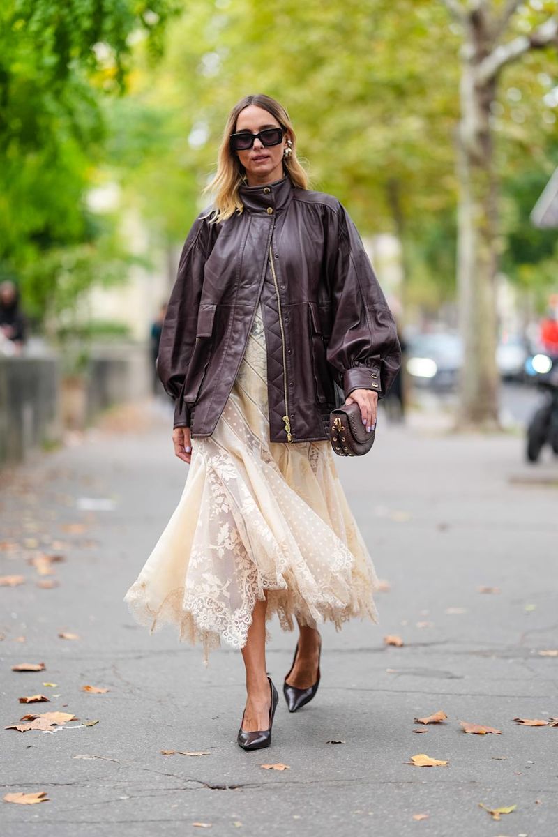 Throw on a leather jacket