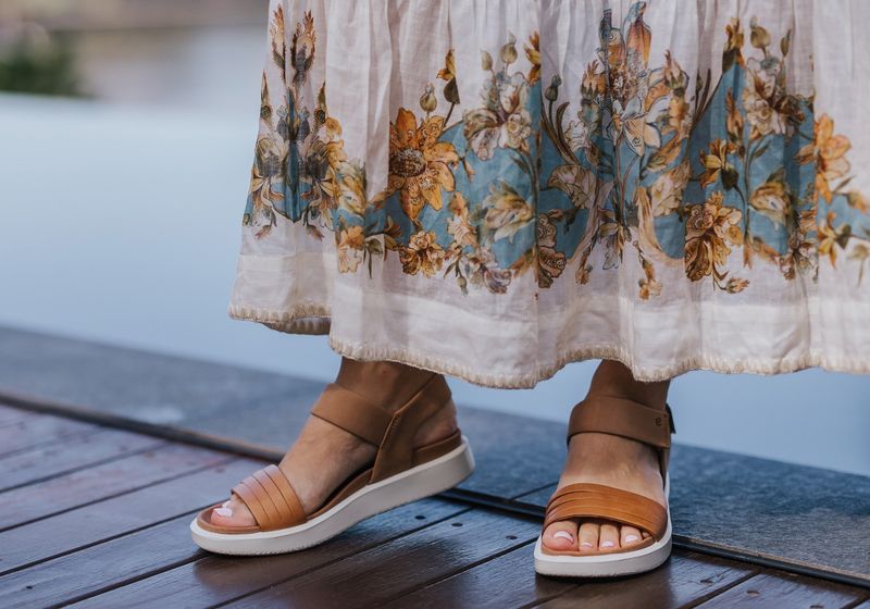 Elegant Ecco Flowt Sandals