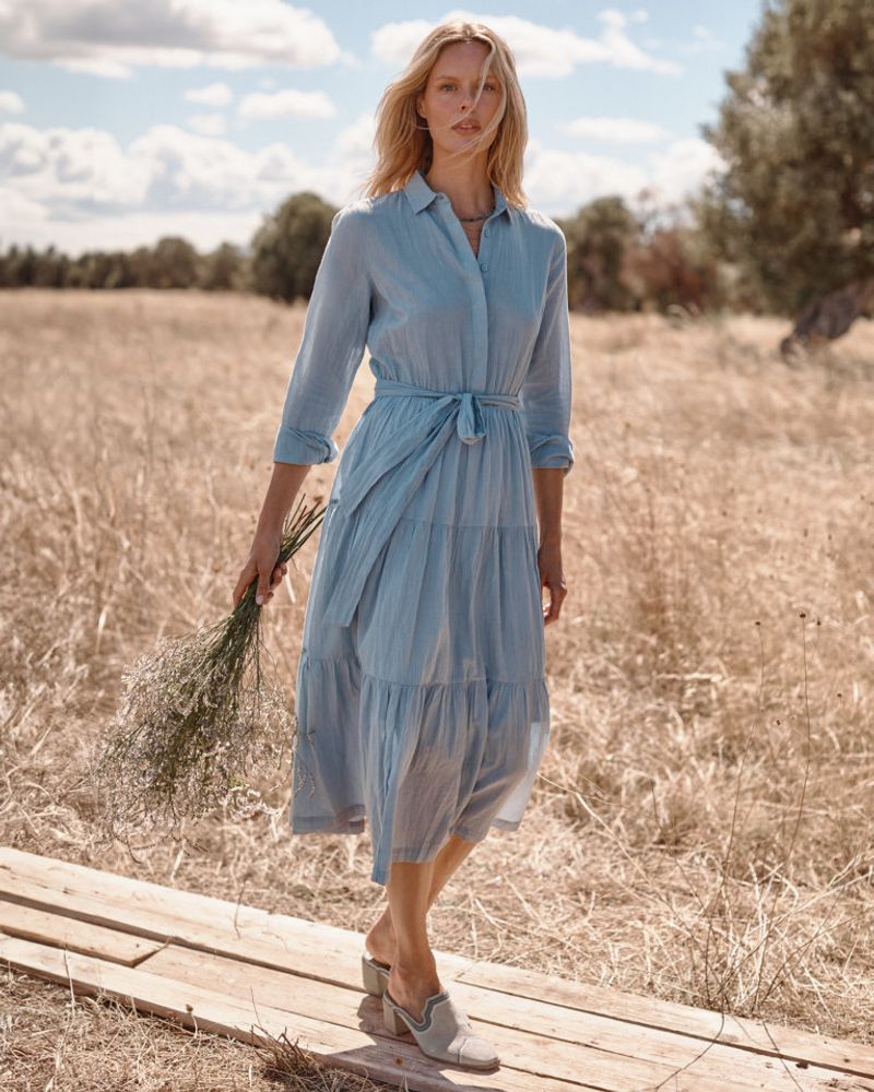 Cotton Wrap Dress