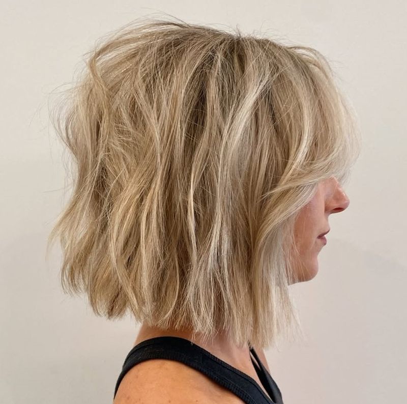Tousled Bob with Root Lift