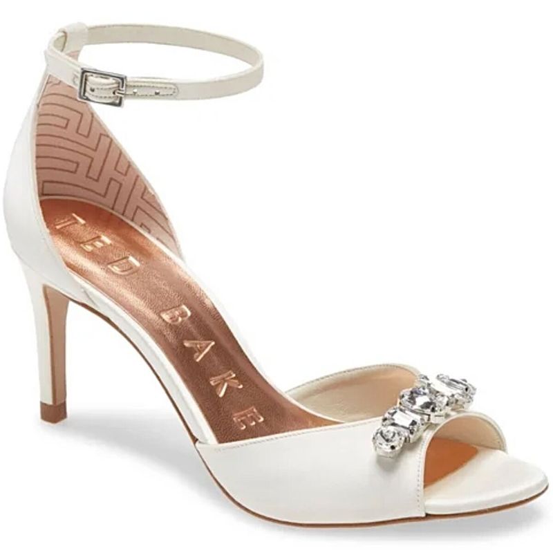 Crystal-Embellished Evening Slides