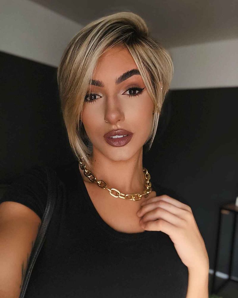 Asymmetrical Bangs Add Edge