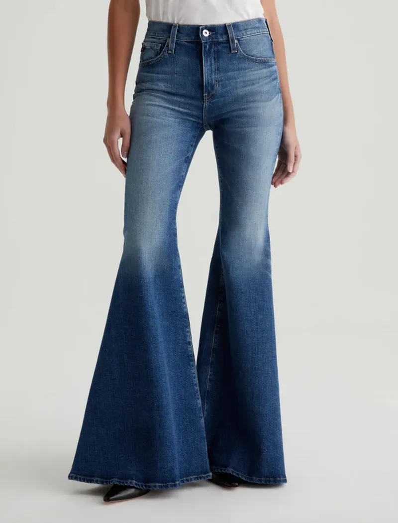 High-Waisted Flare Jeans