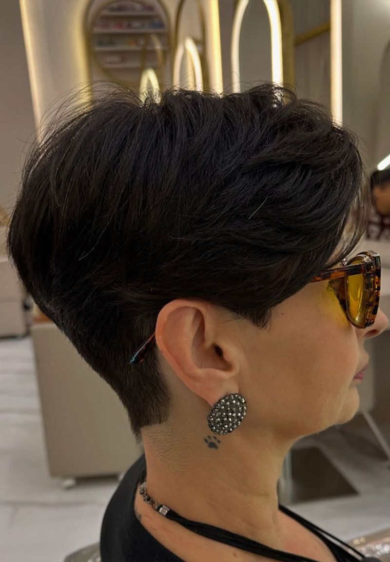 Tapered Nape with Textured Crown