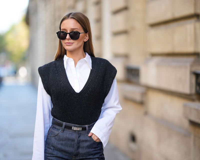 Menswear-Inspired Vest Outfit
