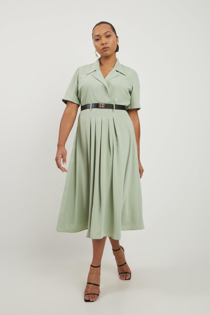 Belted Shirt Dresses That Define Waists