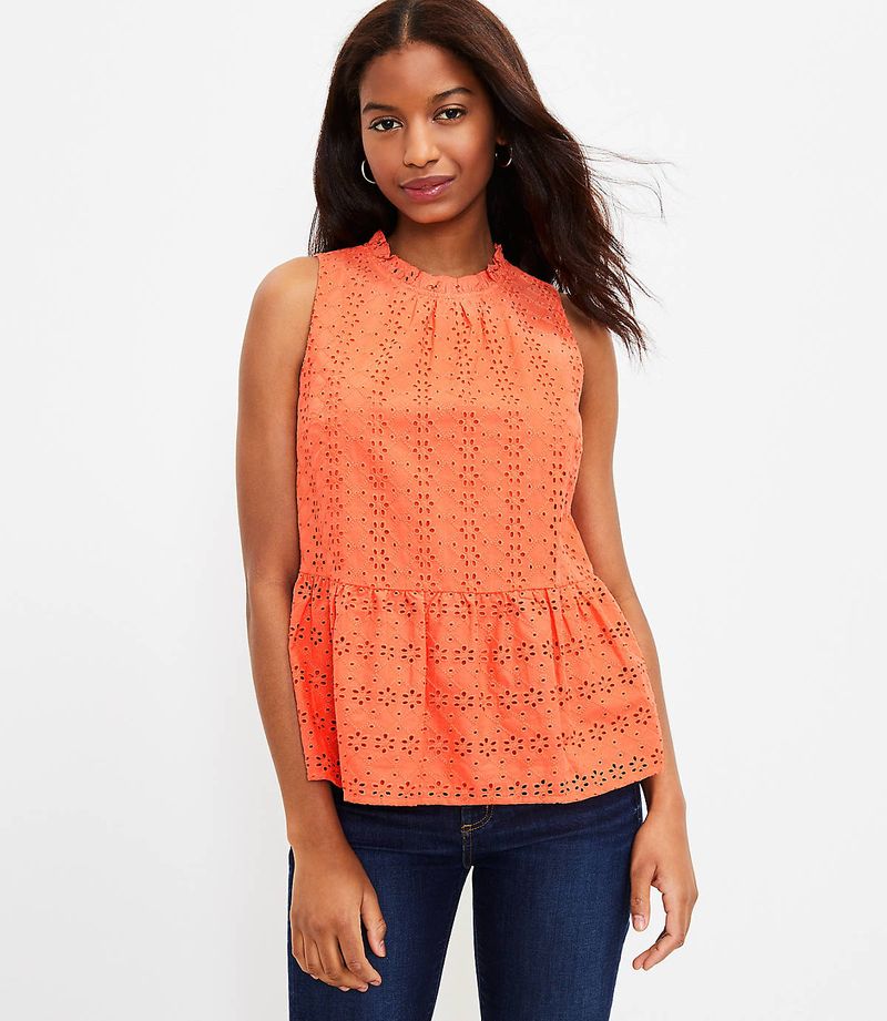Flowy Peplum Shell
